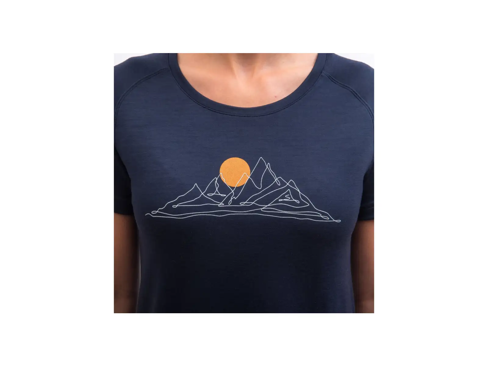 Sensor Merino Blend Moon Damen T-Shirt Kurzarm Deep Blue