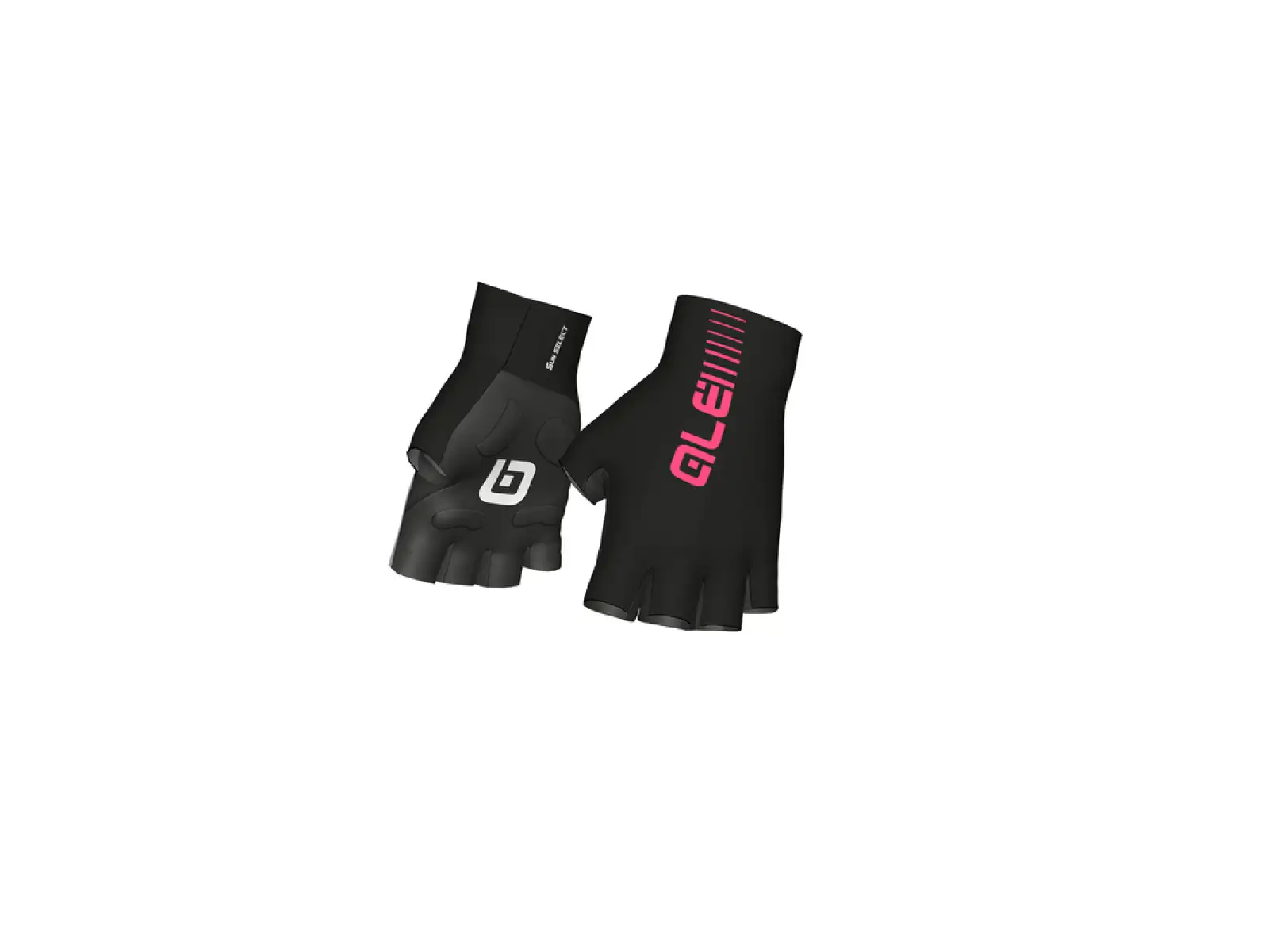 Alé Sunselect Crono Handschuhe Schwarz/Fluo Pink