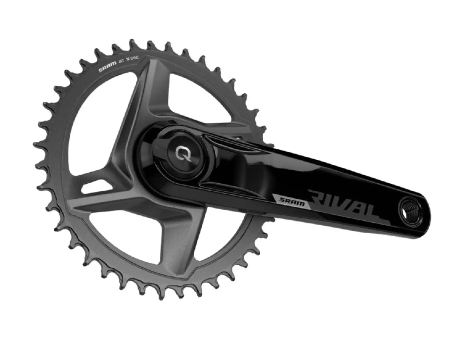 Sram Rival 1 AXS D1 DUB Wide 40 Zähne Rennrad-Kurbeln mit Powermeter