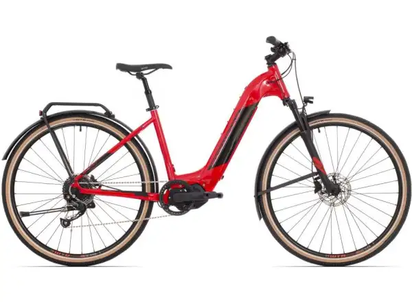 Rock Machine Crossride INT e400 Touring Elektrofahrrad Gloss Rot / Schwarz