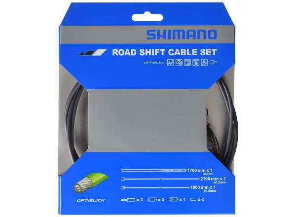 Shimano Optislick OT-SP41 Rennrad-Schaltzugset Grau