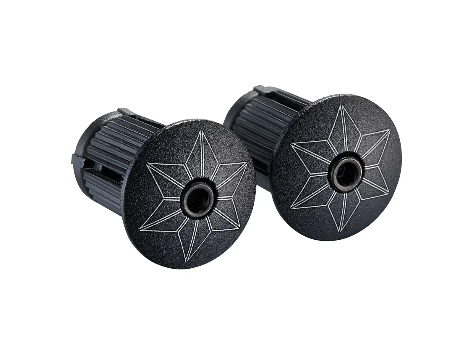 Supacaz Super Sticky Kush Classic Lenkerband Gun Metal mit Ano Black Plugs