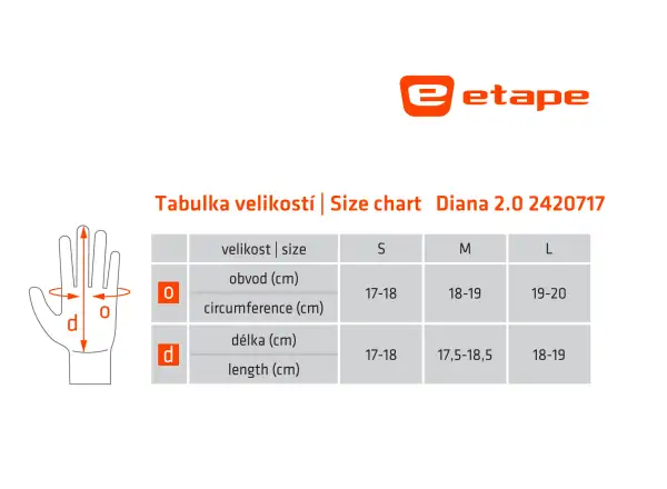 Etape Diana 2.0 Damen-Handschuhe schwarz/bunt
