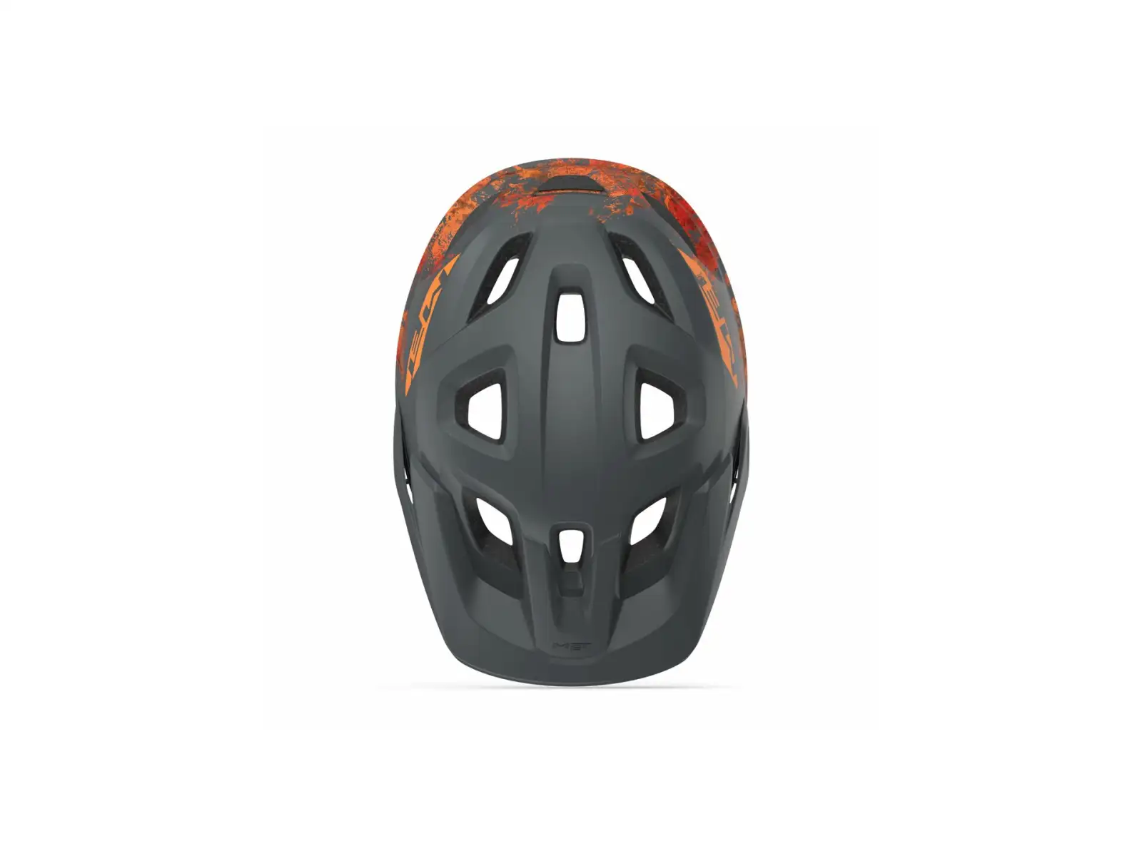 MET Eldar Junior Helm Grau/Orange Größe Uni (52-57 cm)
