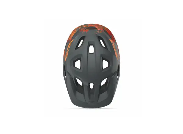 MET Eldar Junior Helm Grau/Orange Größe Uni (52-57 cm)