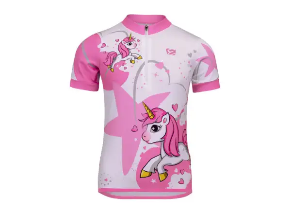 Etape Rio Kinder Kurzarmtrikot weiß/rosa