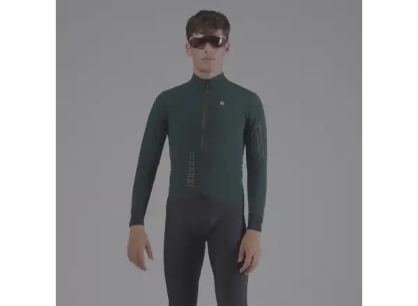Alé R-EV1 Thermo Shield Herren Winter-Fahrradjacke Bottle Green