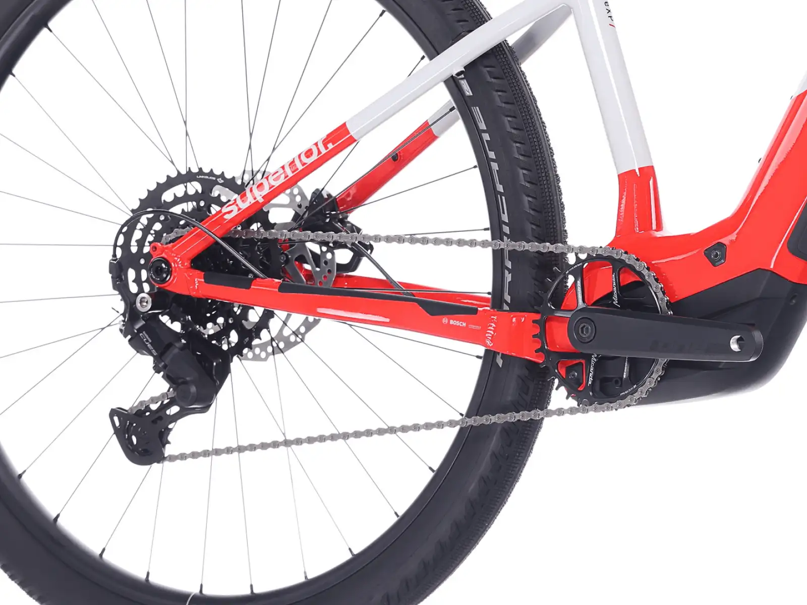 Superior eXP 6.3 elektrisches Mountainbike Gloss Grey/Red