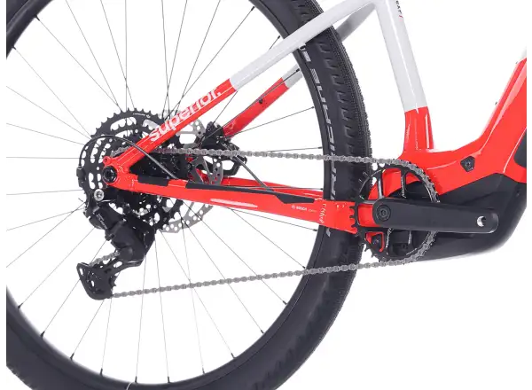 Superior eXP 6.3 elektrisches Mountainbike Gloss Grey/Red