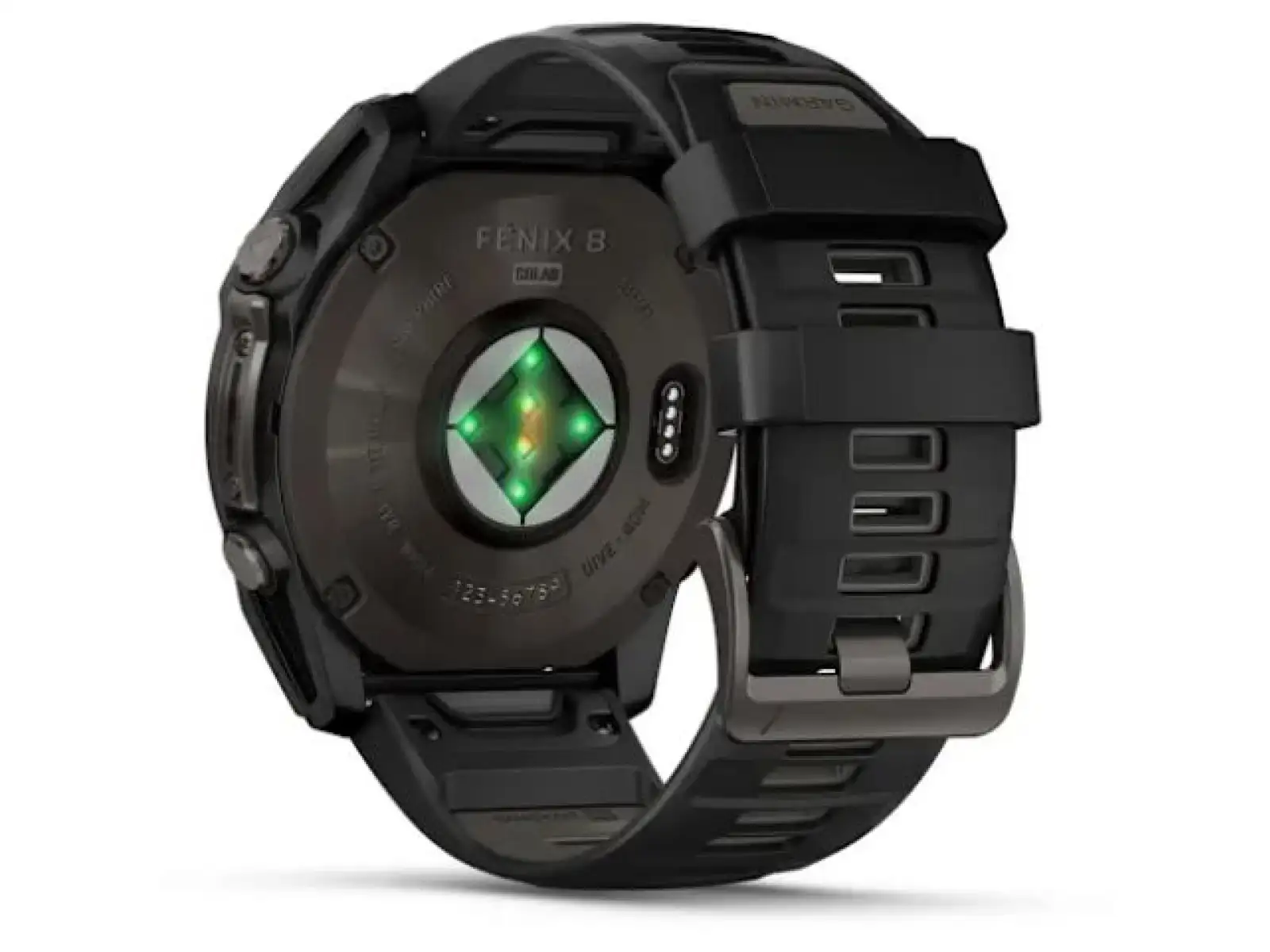 Garmin fenix 8 - 51 mm Solar Sapphire Smartwatch Carbon DLC Titanium Schwarz/ Kieselgrau