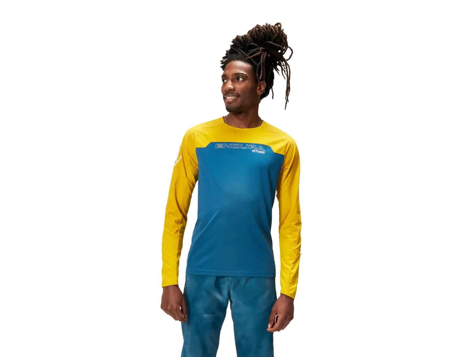 Endura MT500 Burner Herren-Langarmtrikot Blue Steel