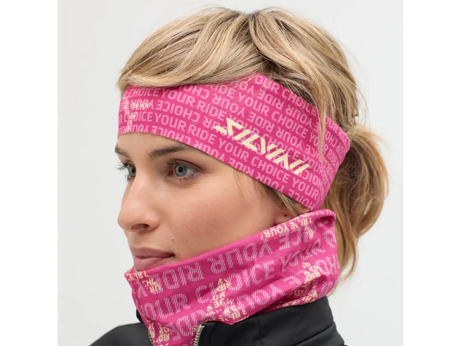 Silvini Agri Stirnband Fuschia/Black