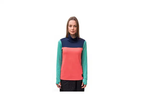 Sensor Coolmax Thermo Damen-Sweatshirt korallenblau/grünblau/dunkelblau