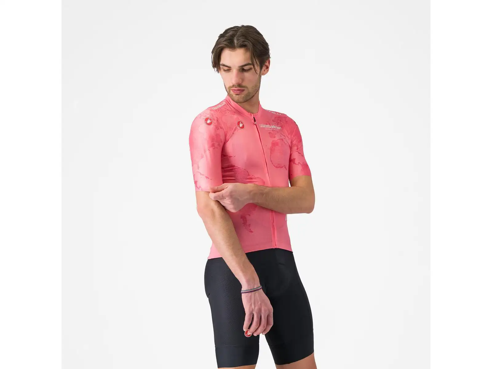 Castelli Giro 108 Competizione 3 Herren-Trikot Kurzarm Rosa Giro