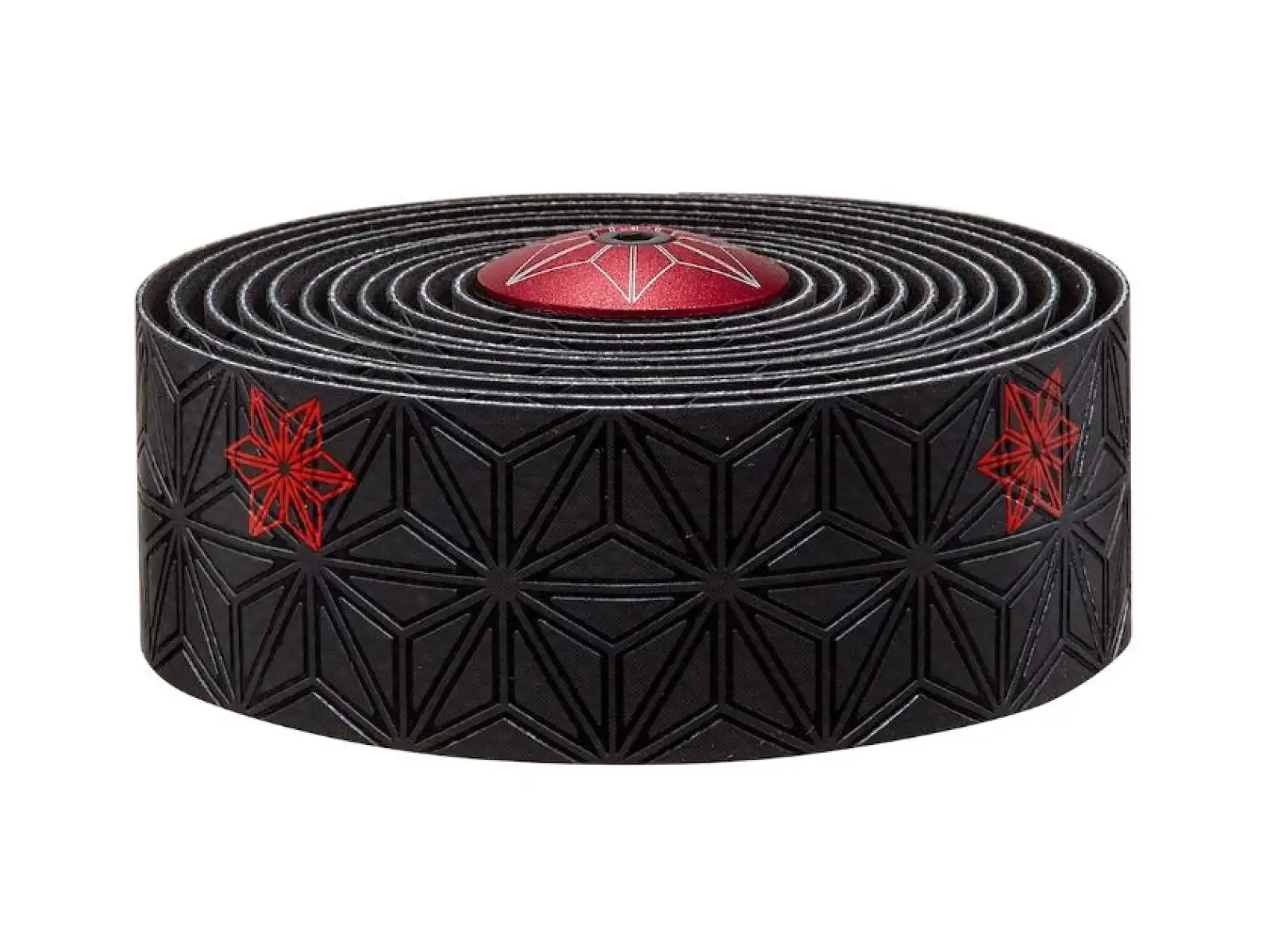 Supacaz Super Sticky Kush Galaxy Lenkerband rot/rote Stopfen