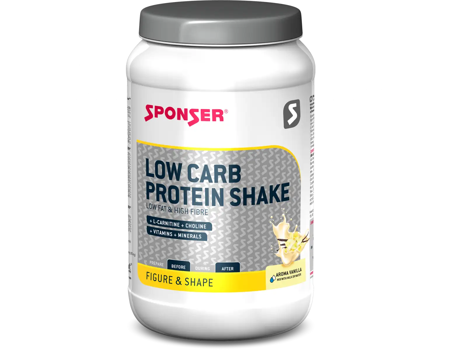 Sponser Low Carb Protein Shake Vanille 550 g