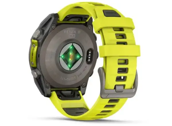 Garmin fenix 8 - 47 mm Solar Sapphire Smartwatch Titanium Yellow/Graphite