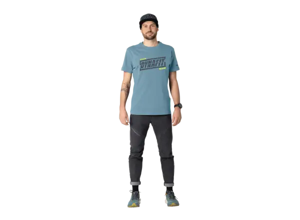 Dynafit Graphic Cotton Herren T-Shirt Kurzarm Smoke Blue