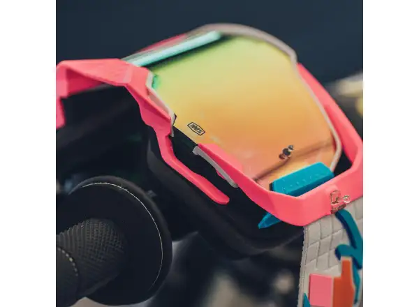100% Armega Downhill-Brille Lefreak/ HiPER Pink Mirror