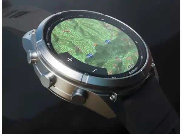 Garmin Fénix 9 Pro inReach 51 mm Smartwatch Carbon gray DLC Titanium Black/Pebble gray