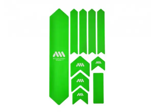 All Mountain Style Rahmen-Schutzaufkleber Extra Signature Green / White