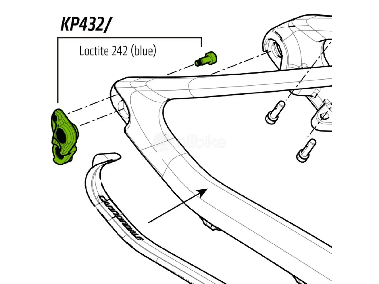 Cannondale KP432 Ferse für Scalpel-Si 2017