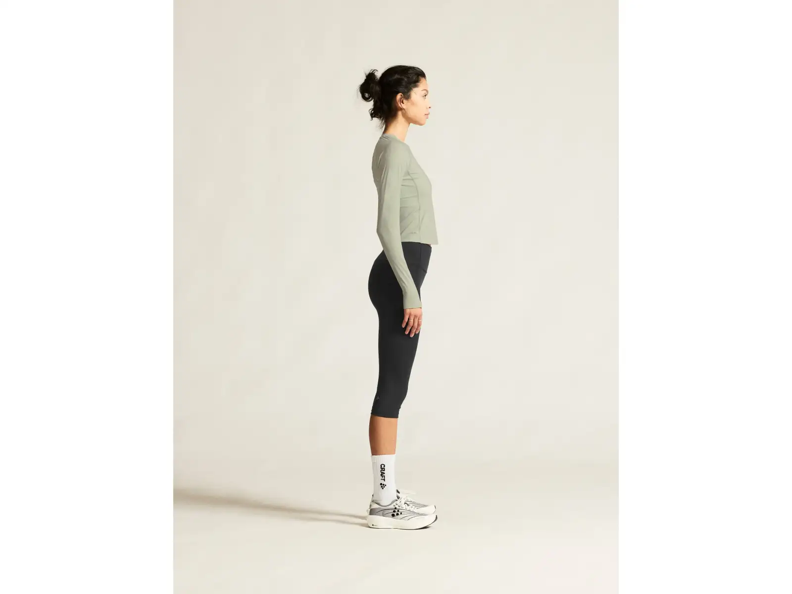 Craft Hypervent Tight Damen Langarmshirt grau