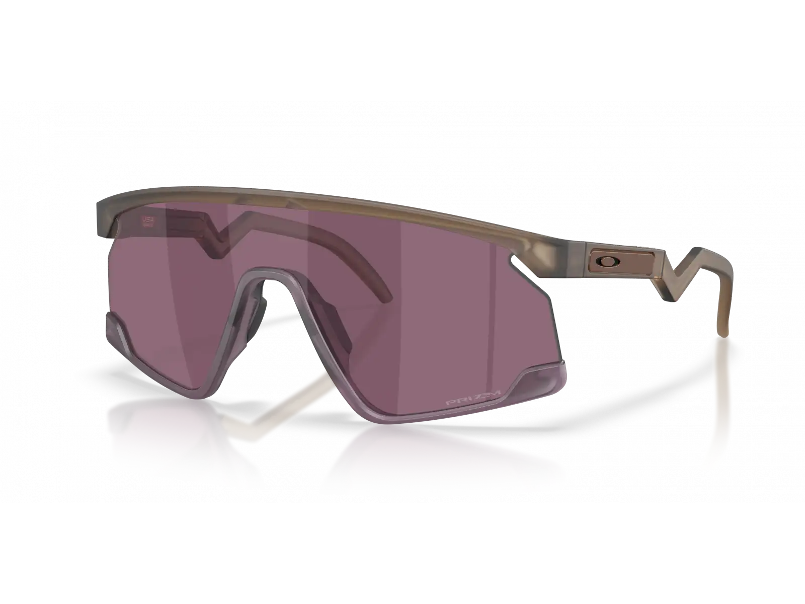Oakley BXTR Brille Matte Brown Smoke/Prizm Road Black