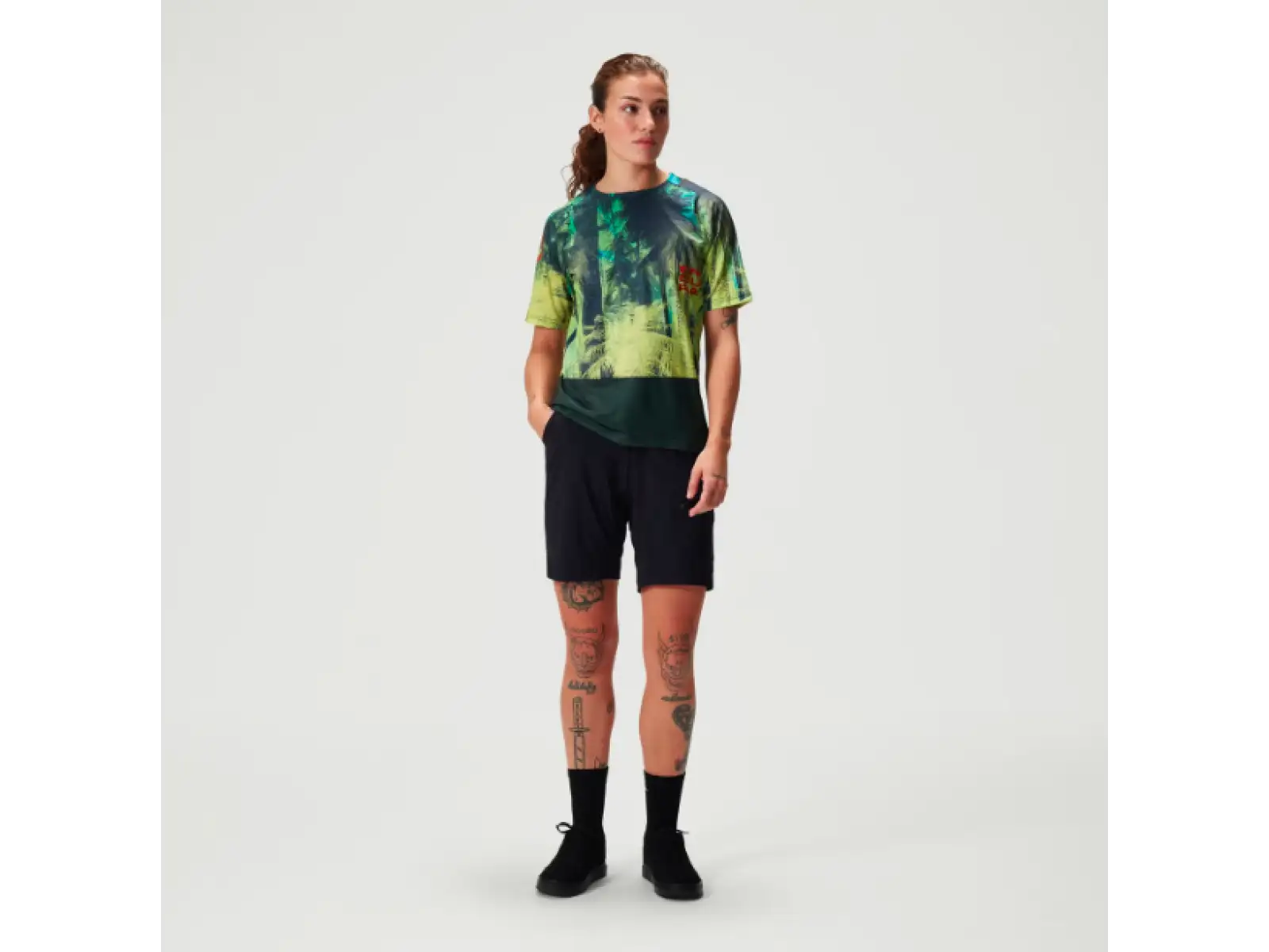 Endura Tropical Tee Print LTD Damen Trikot Kurzarm Ghillie Green