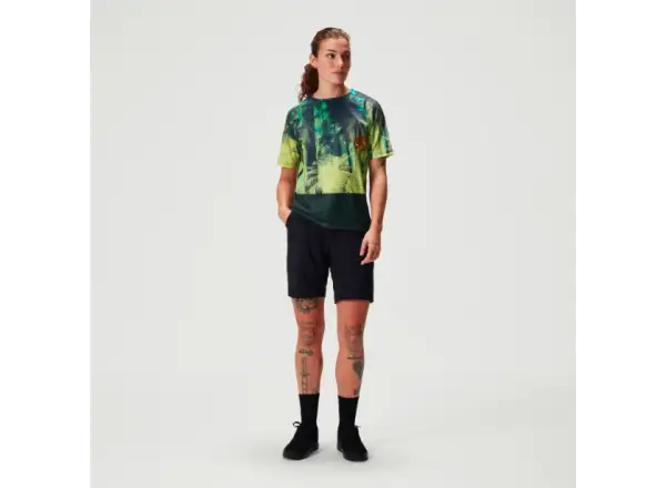 Endura Tropical Tee Print LTD Damen Trikot Kurzarm Ghillie Green
