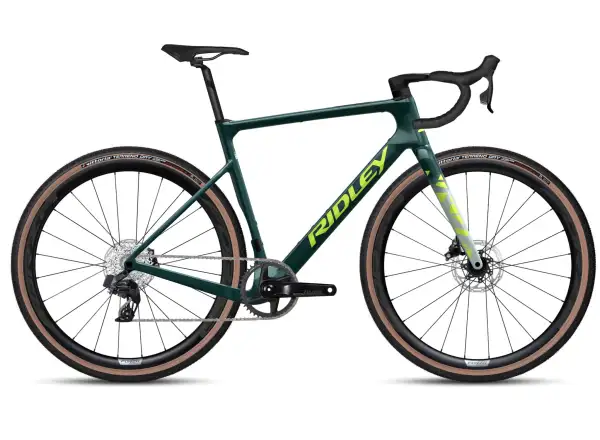 Ridley Astr Rival XPLR Gravelbike Storm Green Metallic/Lime Green