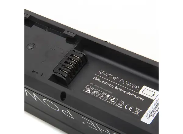 Apache Power R7 Rahmen-Akku Li-Ion 36 V 17,5 Ah / 630 Wh (Flachstecker-Anschluss)