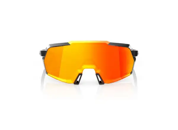 100% Korbin Brille in Gloss Metallic Black mit HiPER Red Multilayer Mirror