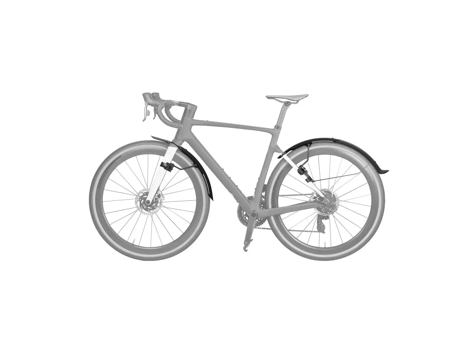 Topeak TetraFender G1+G2 Set Schotterschutzbleche reflektieve Aufkleber
