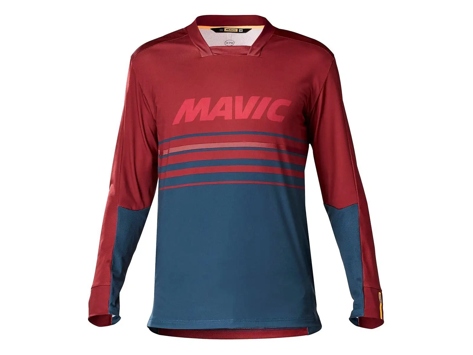 Mavic Deemax Pro Herrentrikot Langarm Rot Dahlie/Poseidon 2020