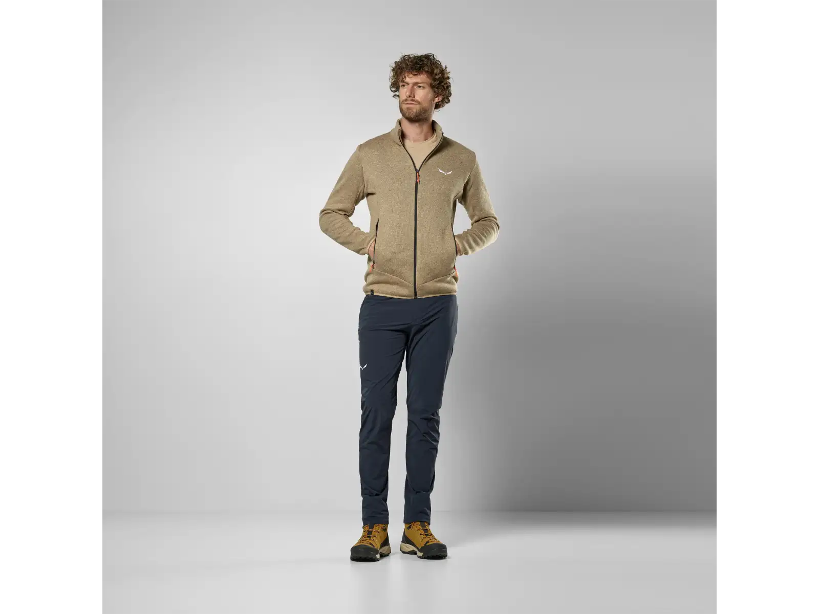 Salewa Puez Rocca Polarlite Herrenfleece Quicksand