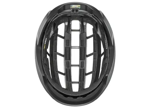 Uvex Surge Aero MIPS Rennradhelm Black/Sage Green Matt
