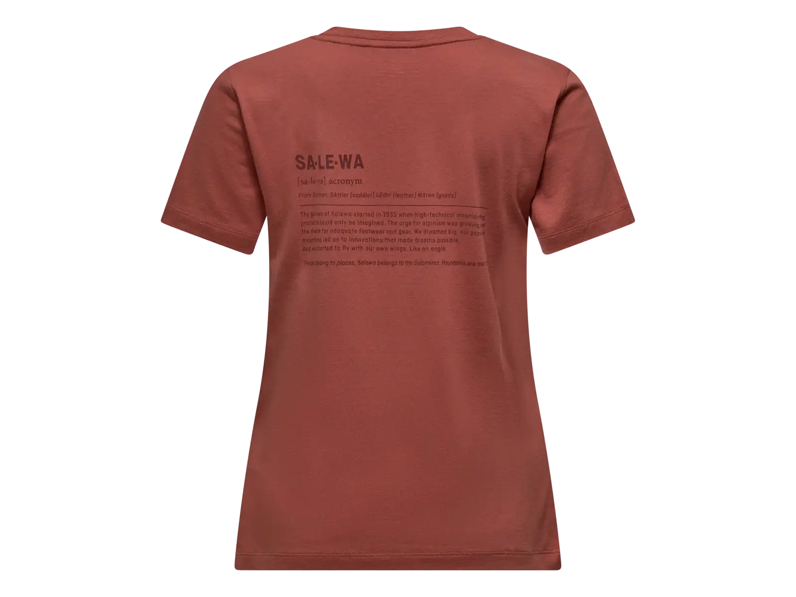 Salewa Eagle Vocab T-shirt Damen T-Shirt kurzärmelig Etruscan red