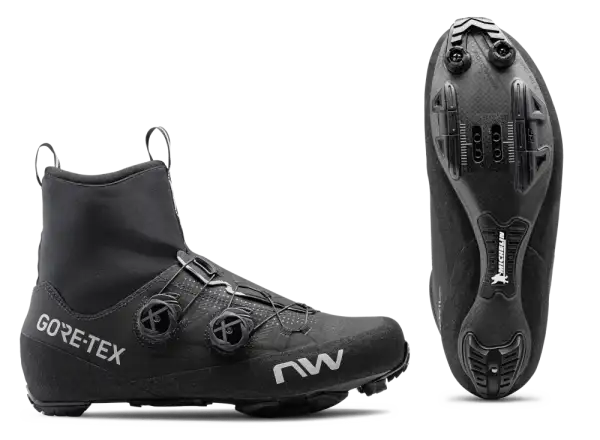 Northwave Flagship GTX MTB Winter Herren-Mountainbike-Schuhe Schwarz