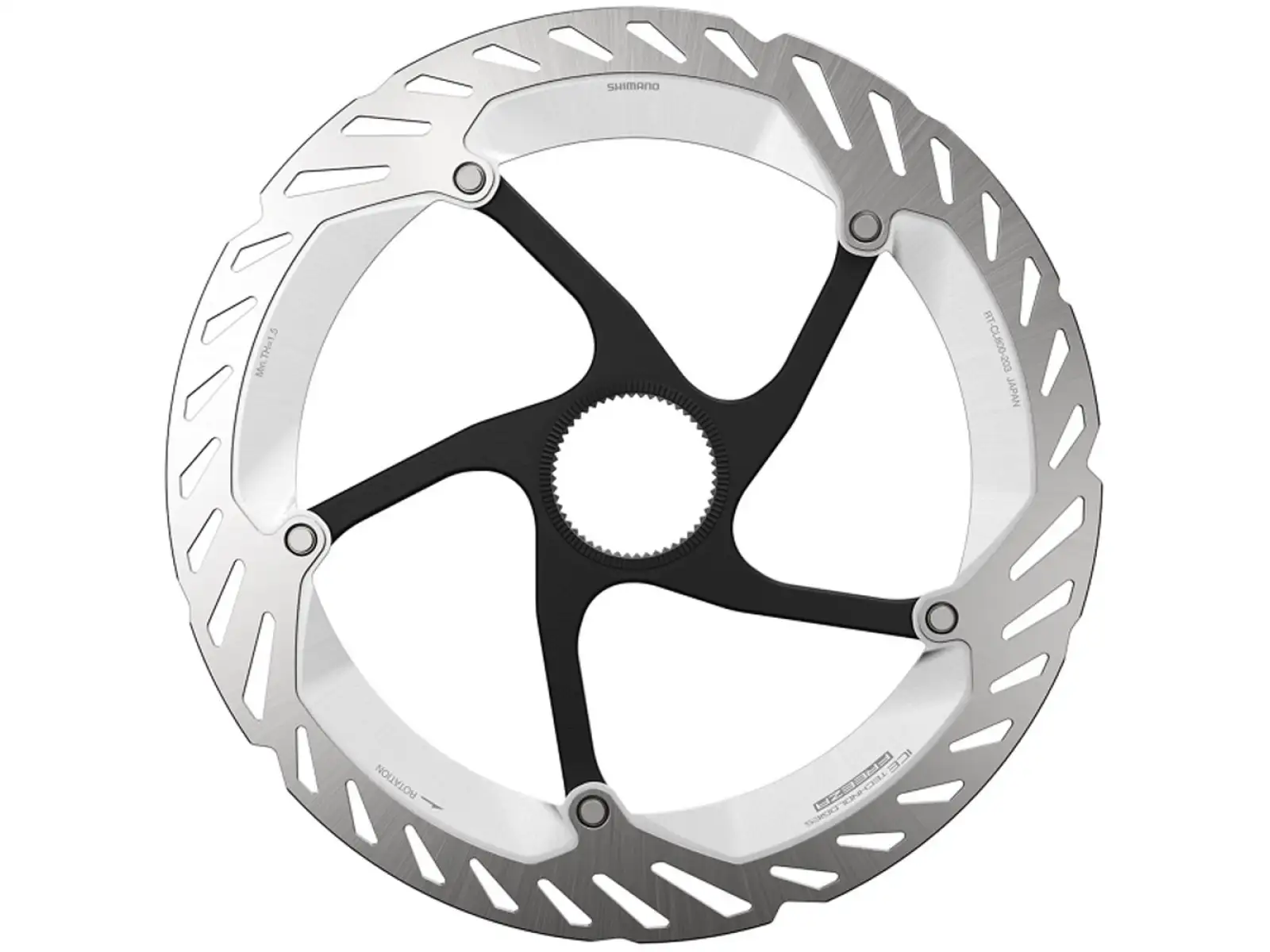 Shimano RT-CL800 Bremsscheibe 180 mm, Center Lock, Ice Tech, Außen-Lockring