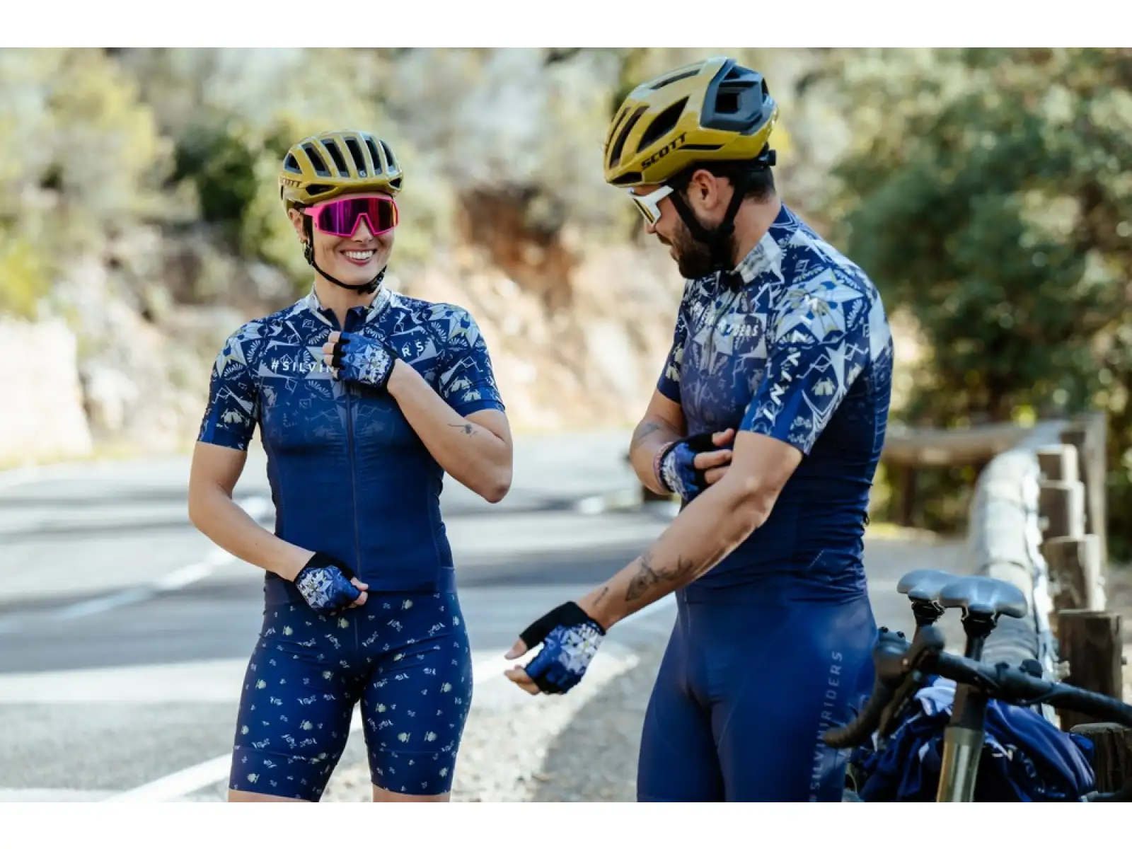 Silvini Cantona Damen Radhose mit Einsatz Navy.