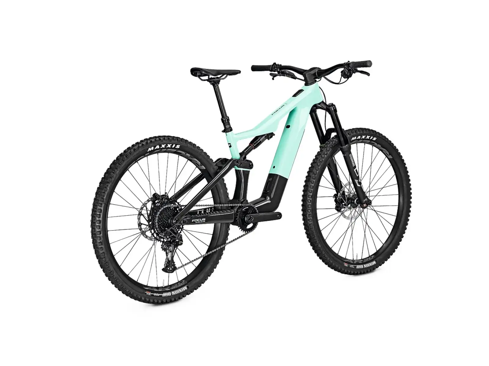 Focus JAM2 SL 8.7 DI 430Wh mountain e-bike in Poolgreen / Carbon glossy.