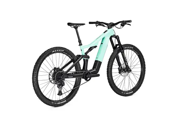 Focus JAM2 SL 8.7 DI 430Wh mountain e-bike in Poolgreen / Carbon glossy.