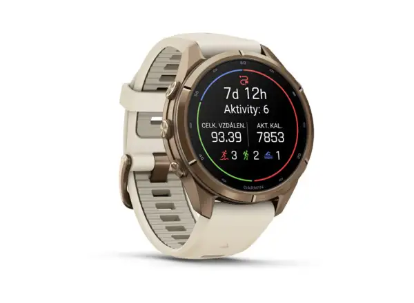 Garmin fenix 9 Pro inReach 43 mm Smartwatch Autumn gold titanium/Cream/french gray