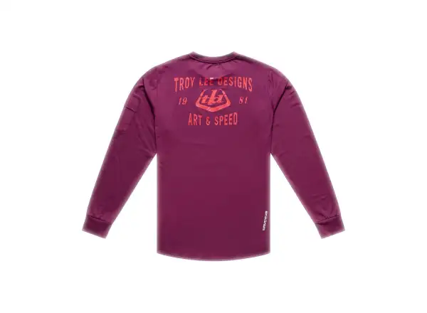 Troy Lee Designs Ruckus Ride Herren-Trikot Langarm Lockdown Sangria