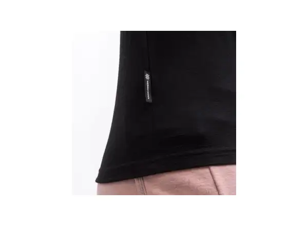 Sensor Merino Active No Logo Damen T-Shirt kurzarm schwarz
