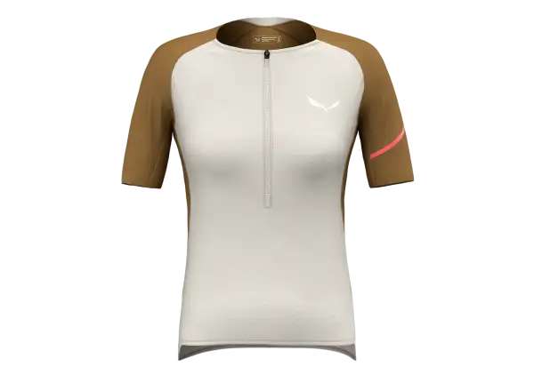 Salewa Vento AM HZT Damen kurzarm Shirt Haferflocken