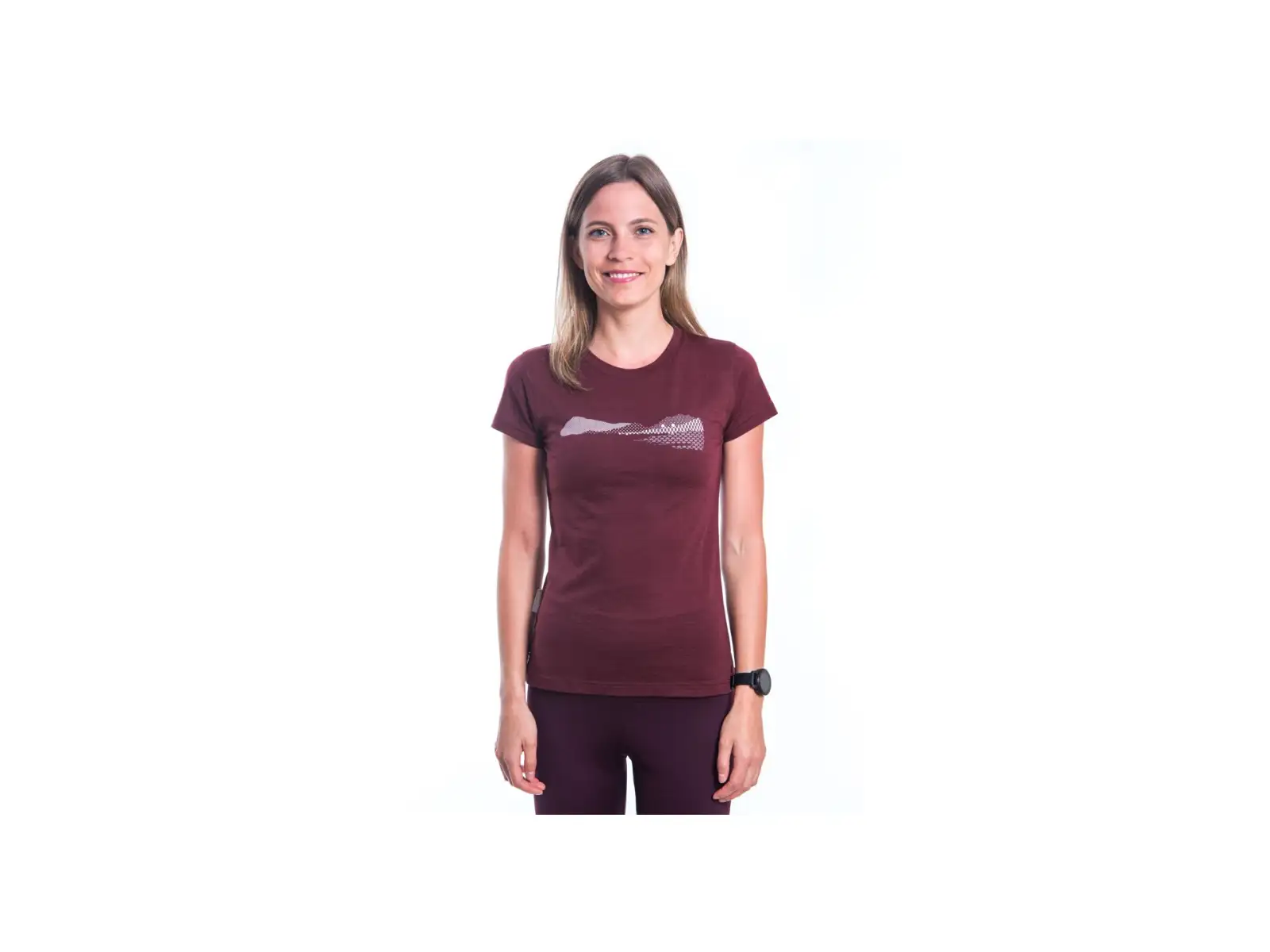 Sensor Merino Air PT Hills Damen T-Shirt Kurzarm Port Red