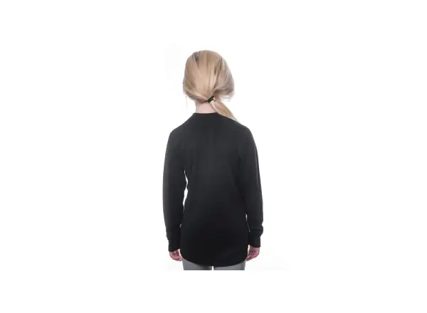 Sensor Merino DF Territory Kinder Langarmshirt schwarz