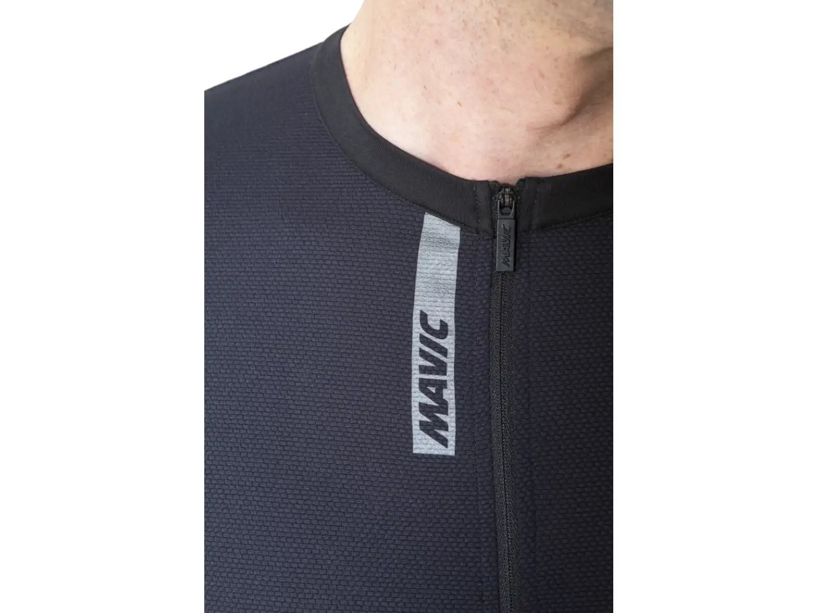 Mavic Essential Herrentrikot kurze Ärmel Schwarz/Weiß